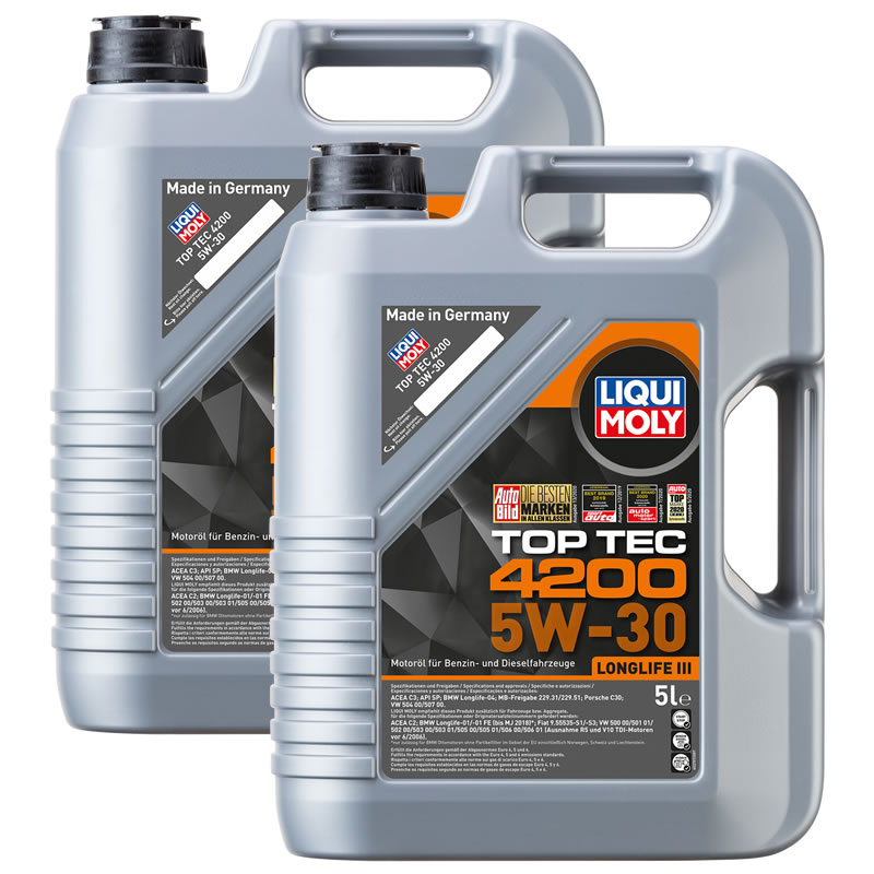 Liqui Moly Top Tec 4200 5W30 Synthetic Engine Oil. 5W-30 ...