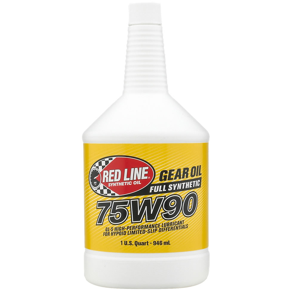 Red Line 75W-90 GL5 Synthetic Gear Oil 1 US Quart (946 ml). Redline 75W90